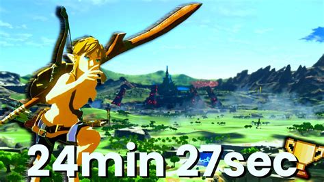 Speedrun Zelda BOTW en 24:27 - World Record Any% - YouTube