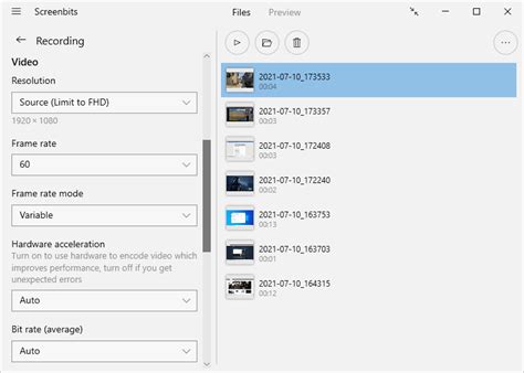 Recording - User Manual :: Screenbits