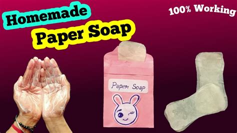 How to make Paper Soap at home || DIY Paper Soap at home || Homemade ...