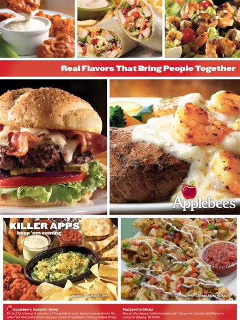 Applebee's Menu | PDF | Hamburgers | Salad