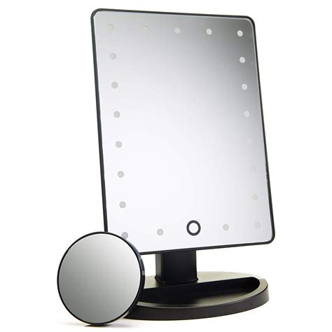 360° Rotation 3 Color Lights Makeup Mirror Rechargeable Light Vanity ...