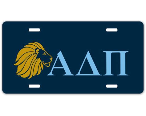 Adpi Alpha Delta Pi Logo Aluminum Sorority License Plate - Etsy