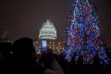 Capitol Hill Christmas Tree Lighting Ceremony Attended By Lawmakers