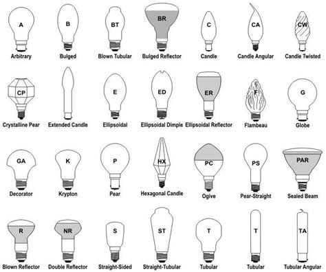 An Ultimate Guide to Different Bulb Shapes and Sizes - CLAXY