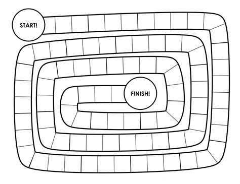 Make Your Own Board Game | Board game template, Blank game board ...