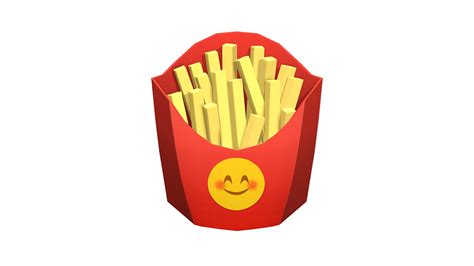 🍟 French Fries emoji (Low poly) - Buy Royalty Free 3D model by Maurice ...