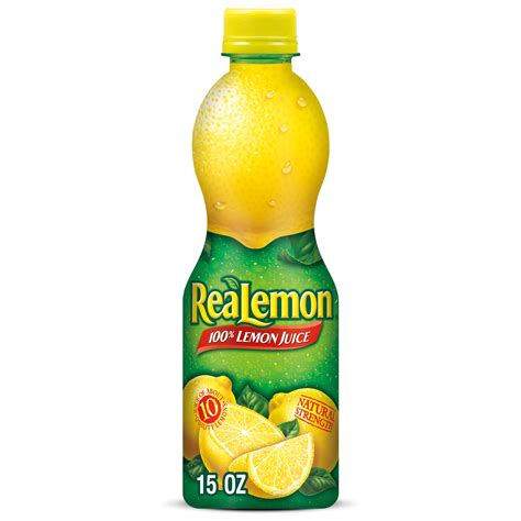 ReaLemon 100% Lemon Juice, 15 Fl Oz Bottle, 1 Count - Walmart.com