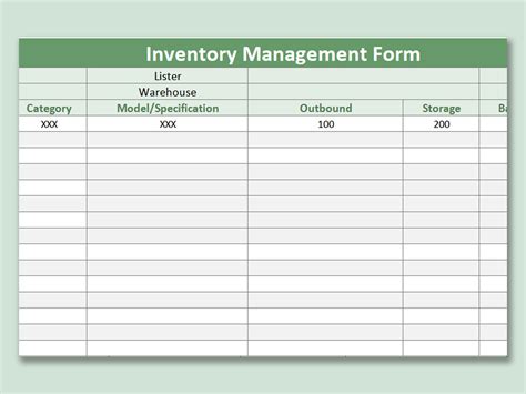 Microsoft Access Inventory Template Collection