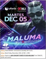 Maluma concert tickets give-a-way in BK! Tickets, Fri, Nov 24, 2023 at ...