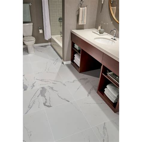 Eden Statuario 24X24 Polished Porcelain Tile - Tilesbay.com