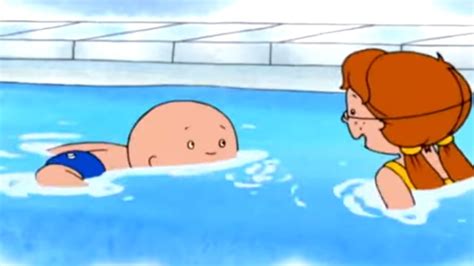 Caillou and Swimming | Caillou Cartoon - YouTube