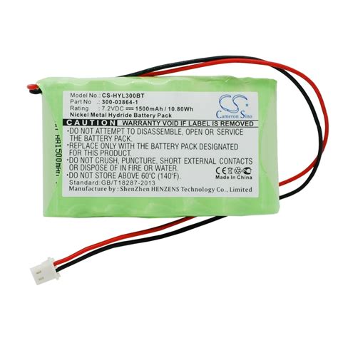 Replacement Battery For Honeywell 7.2v 1500mAh / 10.80Wh Alarm System ...