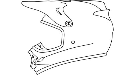 Bike Helmet Drawing