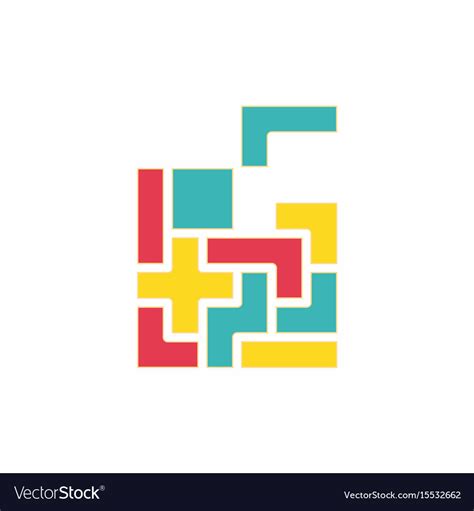 Tetris pieces Royalty Free Vector Image - VectorStock