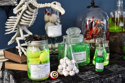 Mad science party, Halloween science, Spooky diy halloween decor