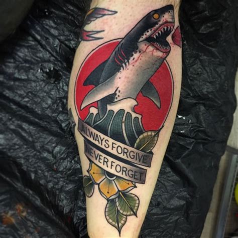 50 Fantastic Shark Tattoos That Are Better Than Shark Week - TattooBlend