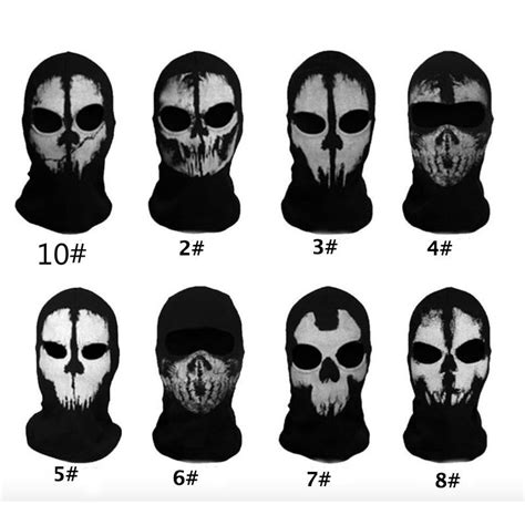 Call of Duty COD Balaclava Ghost Mask Skull Face Cosplay Sports Outdoor ...