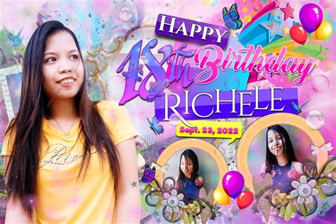 Editable Tarpaulin 18th Birthday 2x3 Pink | Pinoy Internet and ...