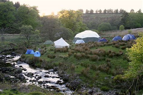 Wild Camping on Dartmoor, Riverside Campsite - Beardown Farm Camping in ...