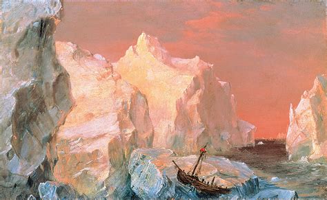 Icebergs and Wreck in Sunset - Frederic Edwin Church - WikiArt.org ...