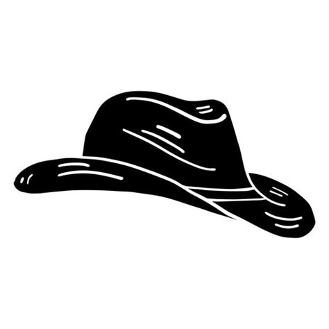 Cowboy hat side view silhouette #AD , #Ad, #AD, #hat, #silhouette, # ...