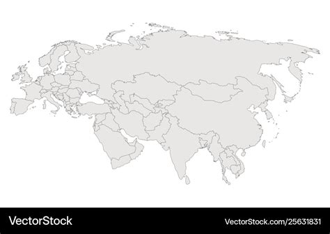 Blank Map Of Eurasia With Countries