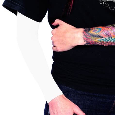 White Full Arm Sleeves to Cover Tattoos by Ink Armor | Tat2X