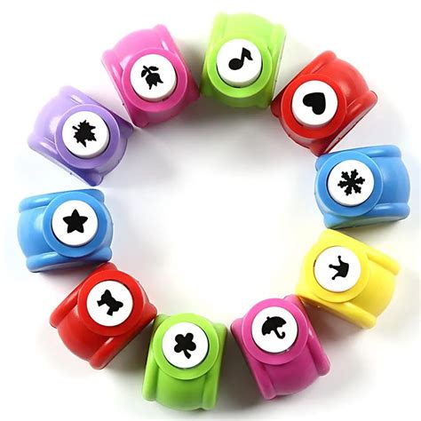 10PCS Paper Punch,Scrapbooking Punches,Cute Multi pattern Hole Puncher ...