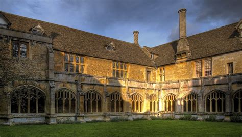 The 13th century cloisters of Lacock Abbey in Wiltshire Lacock Abbey ...