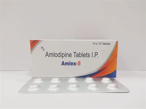 Amlodipine 5 mg Tablets I.P. at Rs 249.70/box in Chandigarh | ID ...