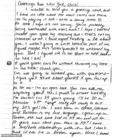 Dozens Of Prison Letters Sent To Chris Watts In Which | Free Download ...