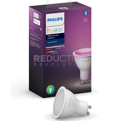 Philips Hue Smart GU10 LED Downlight - White & Colour