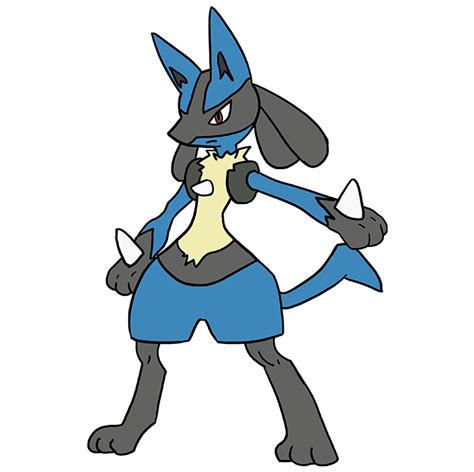 How to Draw Lucario Pokémon - Really Easy Drawing Tutorial