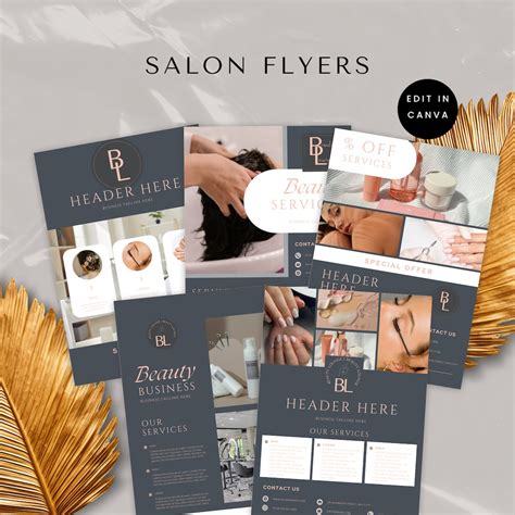 Beauty Salon Business Flyers, Hair Salon Advertisement, Salon Marketing ...