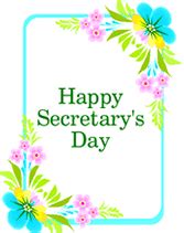 Free Administrative Professionals Secretary Day Printable Greeting Cards