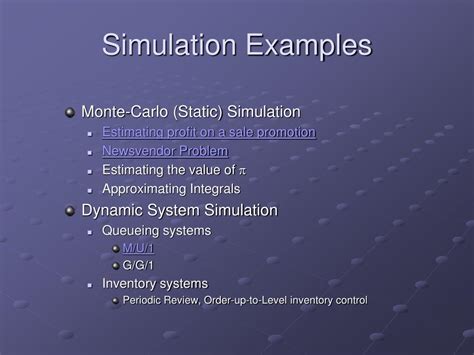 PPT - SIMULATION EXAMPLES PowerPoint Presentation, free download - ID ...