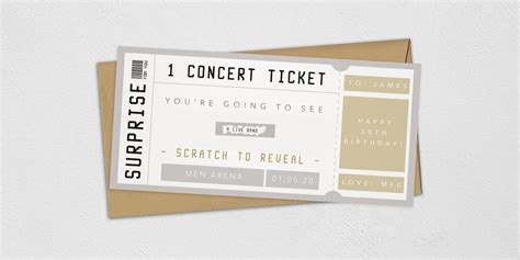 Printable Concert Ticket Template | ubicaciondepersonas.cdmx.gob.mx