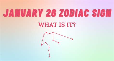 January 26 Zodiac Sign Explained | So Syncd