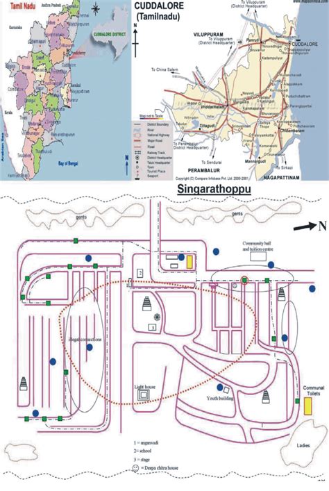 Study area Map the location of Cuddalore district in the Tamil Nadu map ...