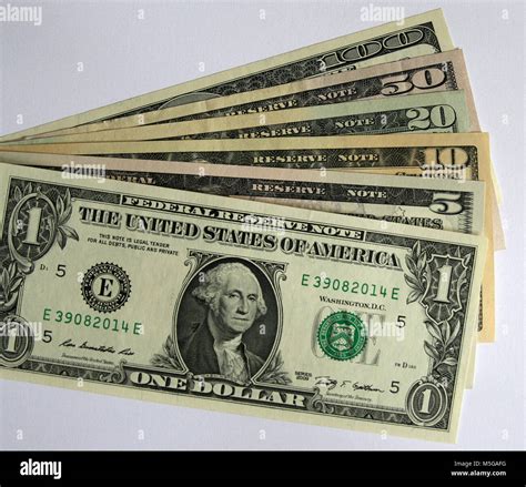 Different dollar bills, United States of America Stock Photo - Alamy