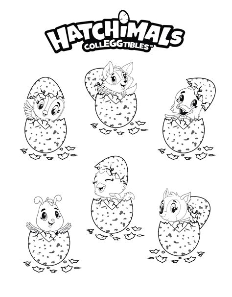 Cute Hatchimals Coloring Pages Pdf To Print - Coloringfolder.com