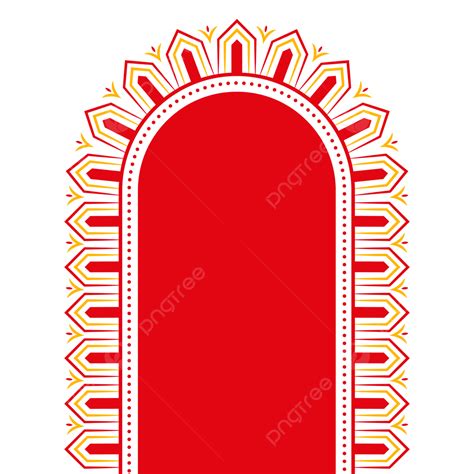 Festival Durga Puja Vector PNG Images, Durga Puja Decorative Hindu ...