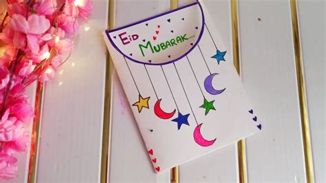 Eid Mubarak greeting card • Eid Mubarak making ideas easy • Eid card ...