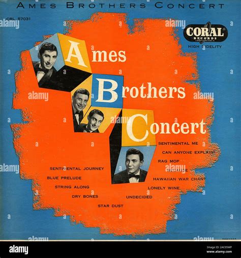 Ames Brothers Concert - Vintage vinyl album cover Stock Photo - Alamy