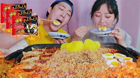 New 2019!! 20% SPICIER - Nuclear Fire Noodles Mukbang | KEEMI - YouTube