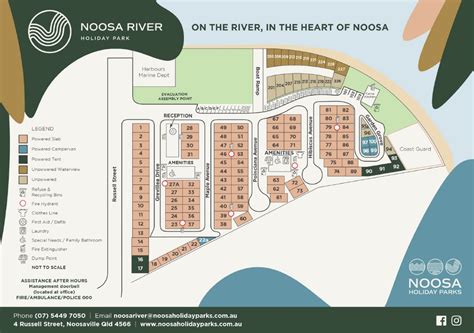 Park Map for Noosa River Holiday Park - Noosa Holiday Parks