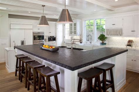 L Shaped Kitchen Island Designs With Seating 35 Best Idea About L ...