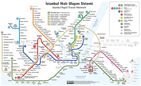 Istanbul funicular map - Map of istanbul funicular (Turkey)