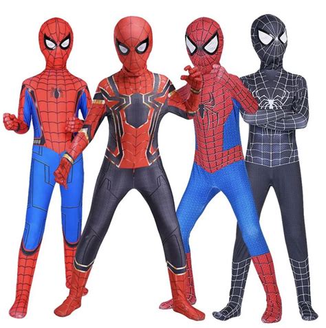 Halloween Kids Baby Boys Spiderman Costume Fancy Dress Cosplay Zentai ...