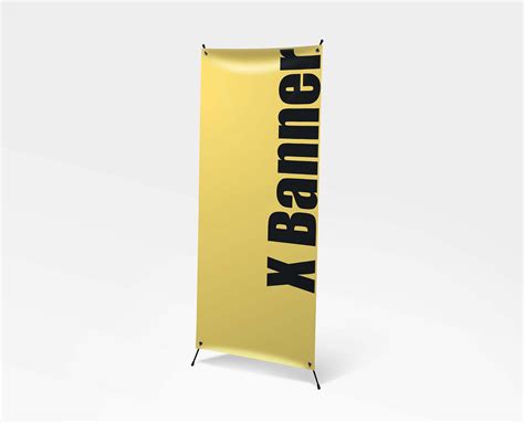 Free Standing X Banner Mockup (PSD)